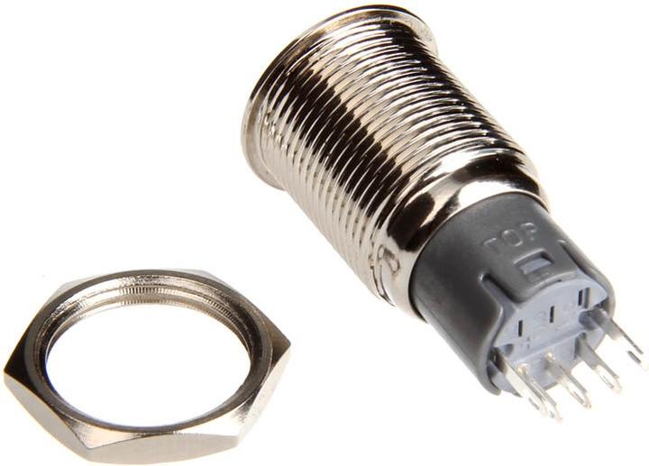 Actual product image DimasTech Switch/button 16mm - Silverline - orange