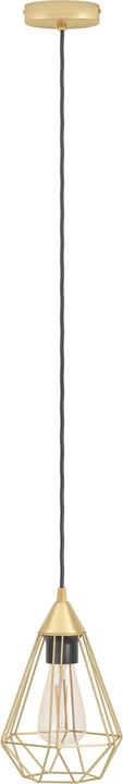 Hanglamp TARBES 1x E27 Geborsteld messing (E27, 0 lm)