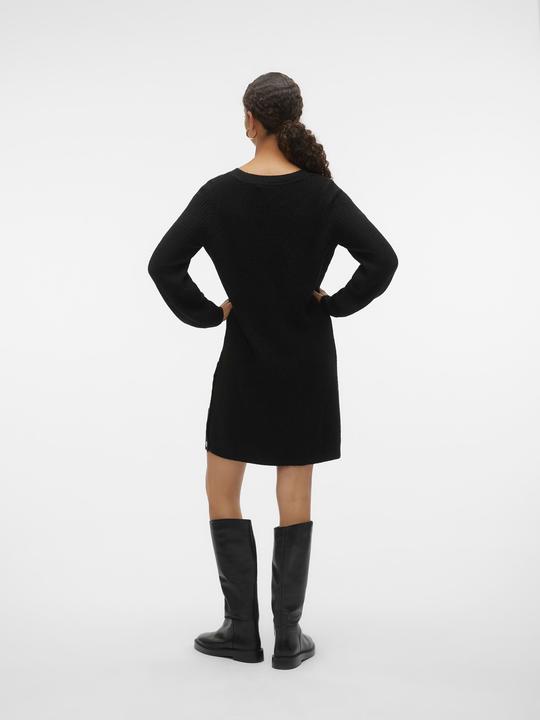 Produktbild Vero Moda VMTINI LS V-NECK SHORT DRESS BOO Strickkleid (XS)