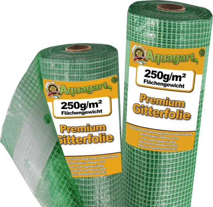 Produktbild Aquagart 50m Gitterfolie, Gartenfolie, Gewächshausfolie, Frühbeetfolie 3m breit