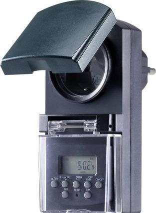 Actual product image Sygonix SY-5044422 Digital socket timer with weekly programme 1800 W IP44