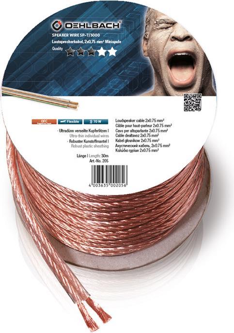 Produktbild Oehlbach SP7 (10 m, 0.75 mm²)