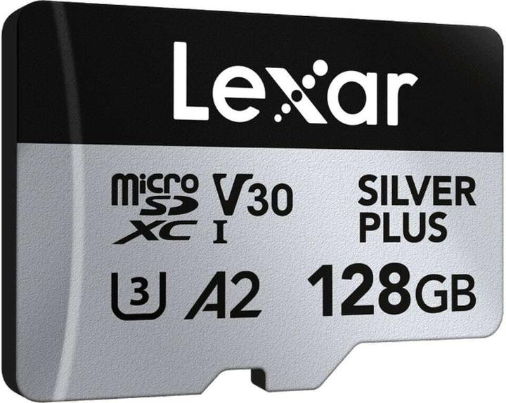 Productafbeelding Lexar Professioneel Zilver Plus (128 GB, microSDXC, U3, UHS-I)