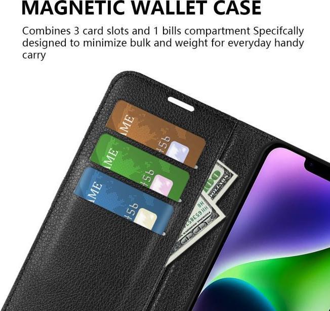 Immagine prodotto MU Classic Serie di copertine per libri in pelle Litchi (Apple iPhone 15)