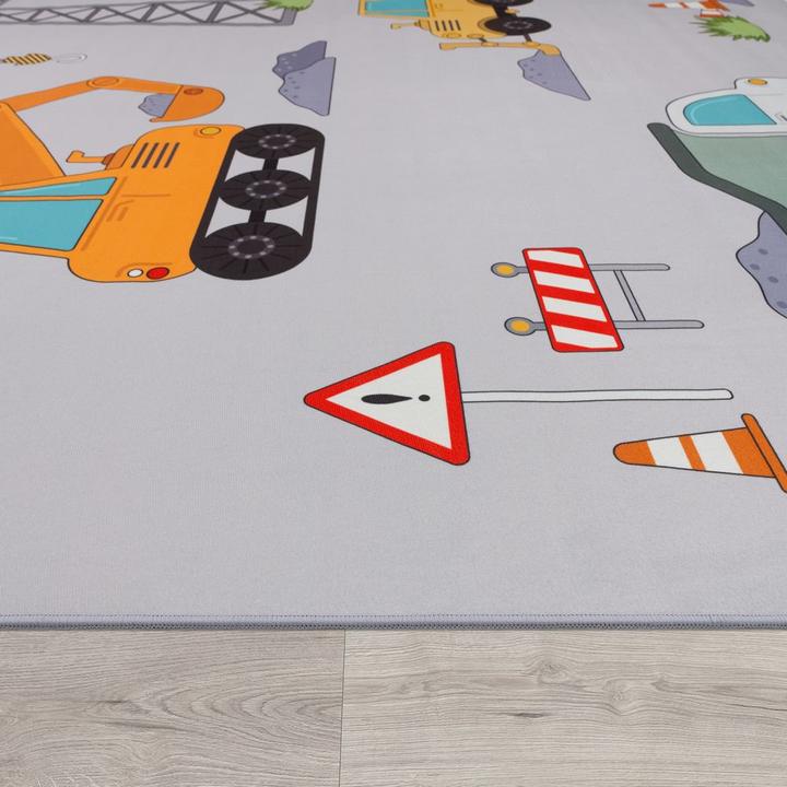 Produktbild Paco Home Teppich Kinderzimmer Rutschfest Rund (80 x 150 cm)