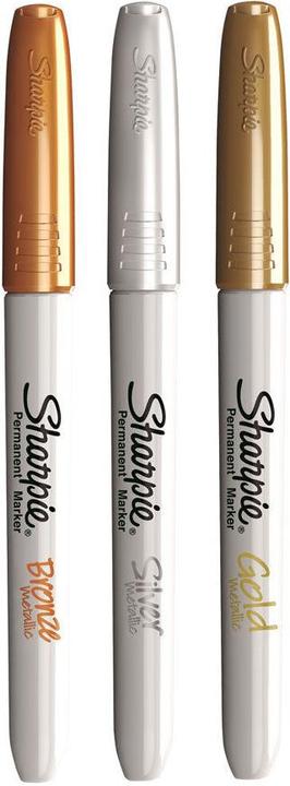 Immagine prodotto Sharpie Feiner Permanentmarker (Argento, 1.40 mm, 3 x)