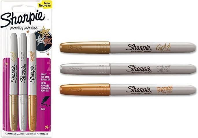 Immagine prodotto Sharpie Feiner Permanentmarker (Argento, 1.40 mm, 3 x)