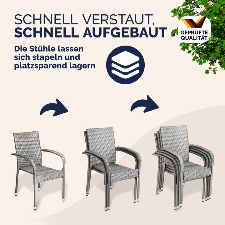 Immagine prodotto Casaria Polyrattan Gartenstühle