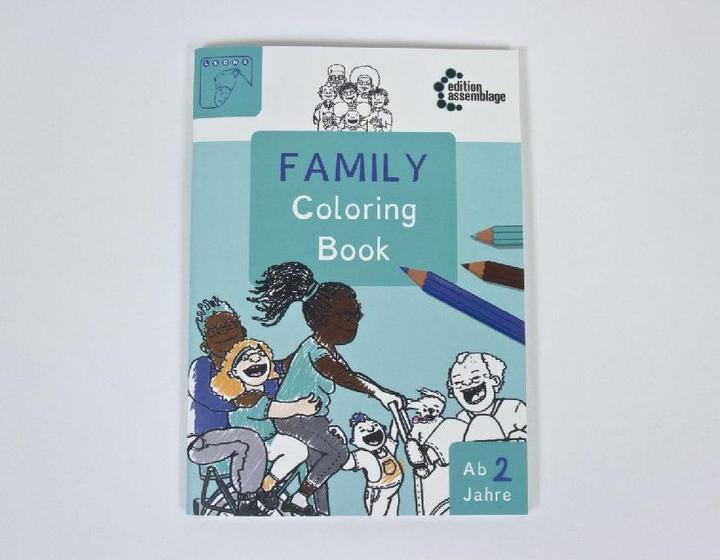 Actual product image FAMILY Colouring Book