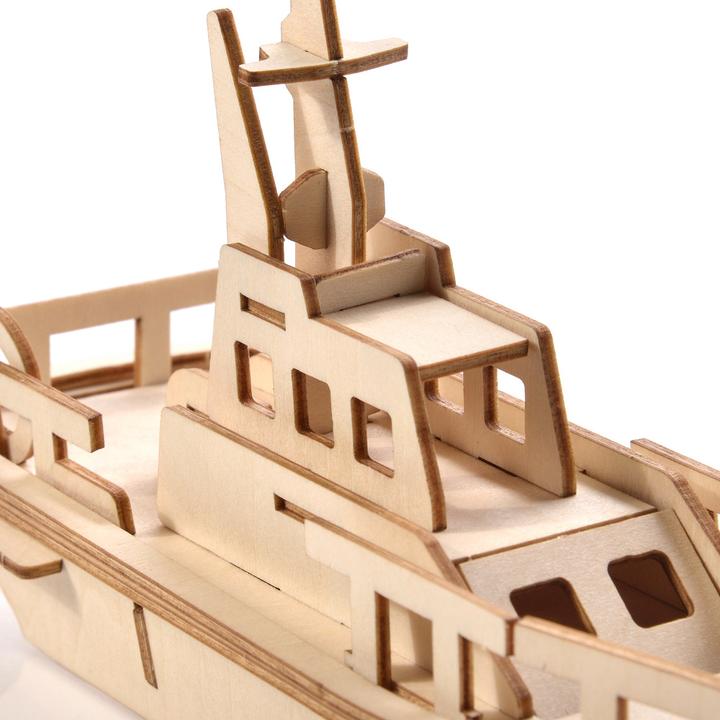 Immagine prodotto Little Story Modello di puzzle in legno 3D - Barca (35 pezzi)