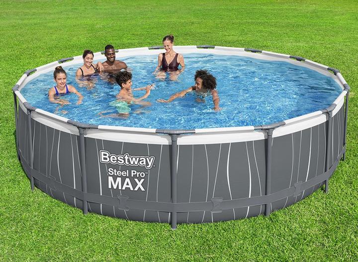 Produktbild Bestway Stee Por Max Pool Set 457x107cm (Ø 457 x 107cm)