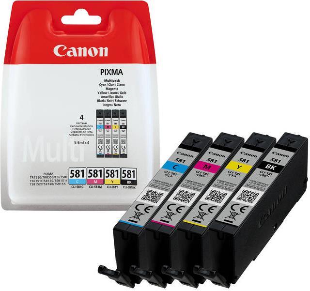 Produktbild Canon CLI-581 Multipack (M, BK, C, Y)
