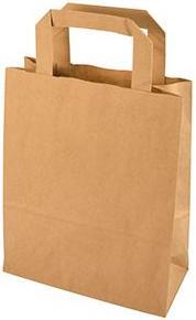 Image du produit Papstar Sac en papier, 180 x 100 x 220 mm, brun en papier kraft, 70 g/qm, capacité de charge : 4 kg, avec (Pochette cadeau, 50 x)