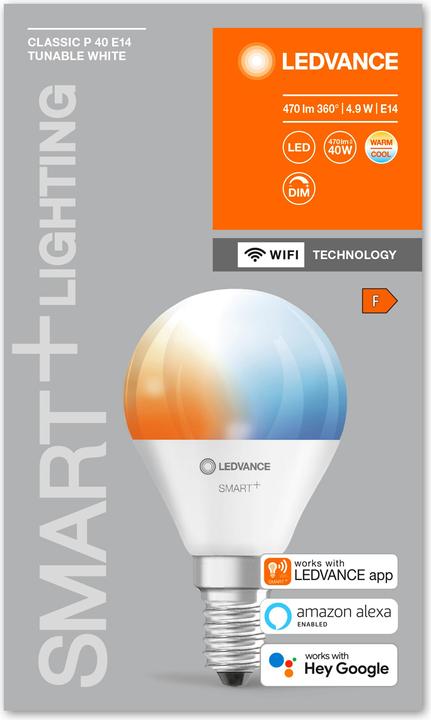 Immagine prodotto Ledvance Classico P (E14, 5 W, 470 lm, 1 x, F)