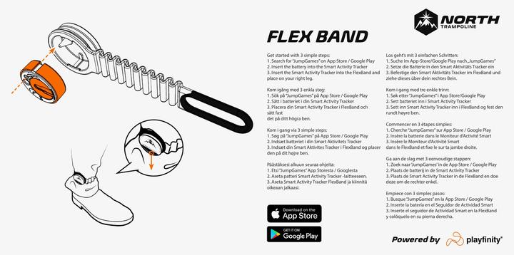 Actual product image Playfinity Jump Games Flex Band Kids