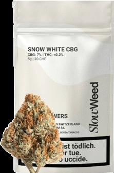 Actual product image SlowWeed Snow White • CBG Blüten Outdoor