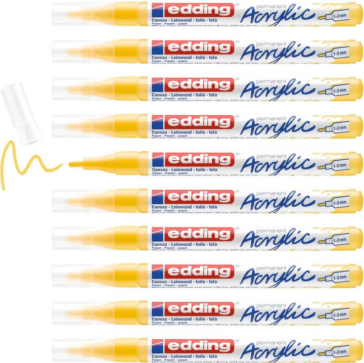 Actual product image Edding Acrylic marker 5300 Fine (Traffic yellow, 2 mm, 1 x)