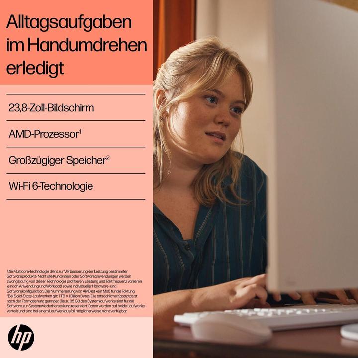 Produktbild HP AIO 24-cr0009ng (AMD Ryzen 3 7320U, 8 GB, 512 GB)