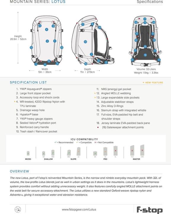 Produktbild F-Stop Lotus (32 l)