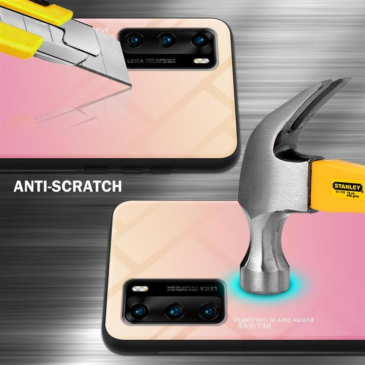 Productafbeelding Cadorabo TPU 2 kleuren glasdekking (Huawei P40)