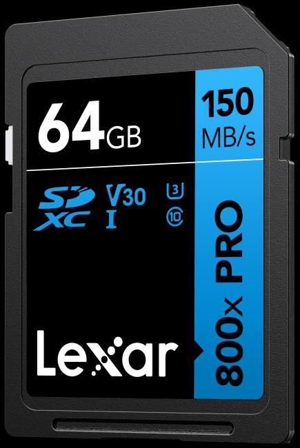 Actual product image Lexar MEMORY SDXC 64GB UHS-I/LSD0800P064G-BNNNG (64 GB, SDXC, U1, UHS-I)