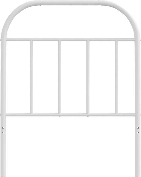Actual product image VidaXL Kopfteil Metall Weiss 75 cm, Farbe: Weiss (80 x 3 x 100 cm)