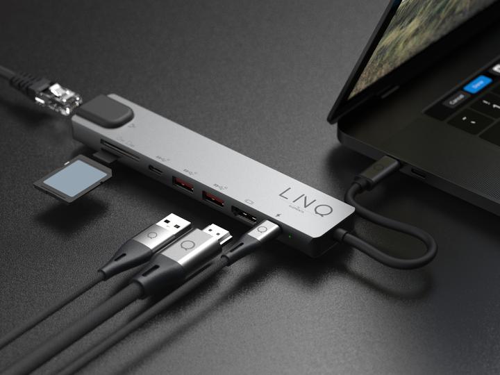 Produktbild LINQ Connects 8 in 1 Hub Pro (USB-C, 1 Ports)