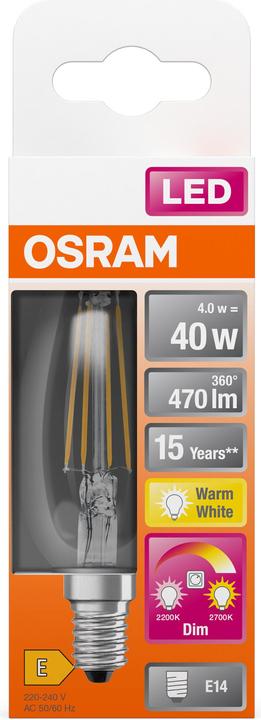 Produktbild Osram Led Superstar Classic B Glow (E14, 40 W, 470 lm, 1 x, E)