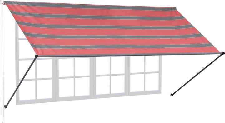 Relaxdays Tenda da sole con braccio a caduta (3.50 m)