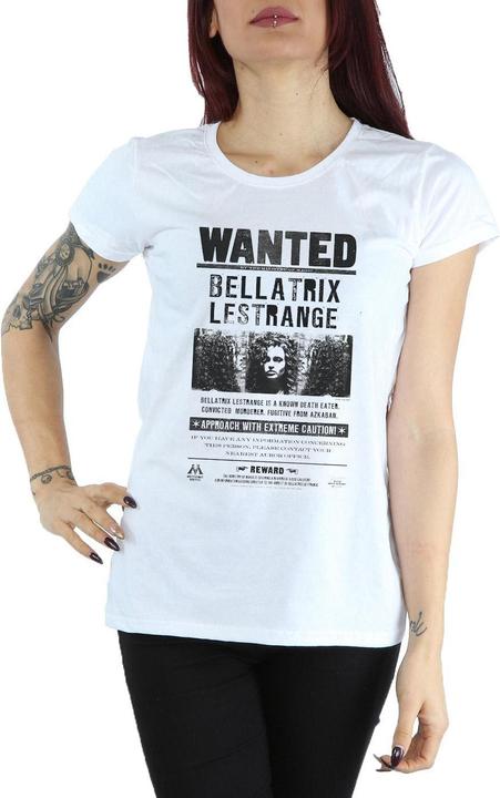Immagine prodotto Maglietta in cotone da donna/ragazzo Bellatrix Lestrange Wanted Poster (XXL)