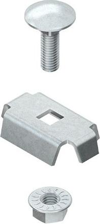 Actual product image Niedax Partition fixing clamp GRVC 14 F GR Partition fixing for cable support system 4013339280339 (CAT6)