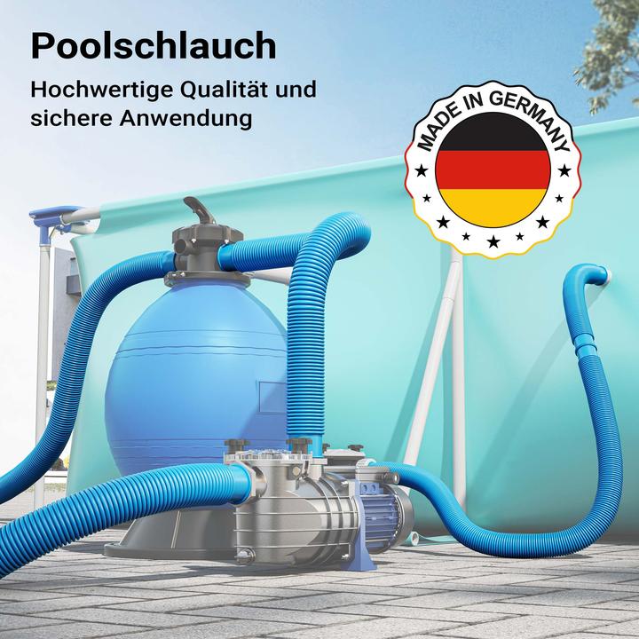 Image du produit Wiltec Teichtip ® 21m - 32mm - Tuyau de piscine flottant sections double manchon 165g/m - Made in Europe
