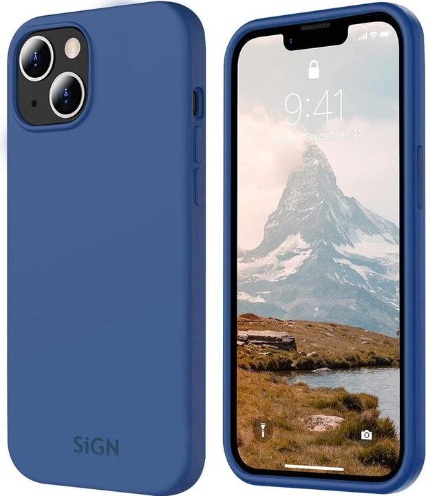 Produktbild SIGN Liquid Silicone Case for iPhone 15 Plus - Blue (Apple iPhone 15 Plus)