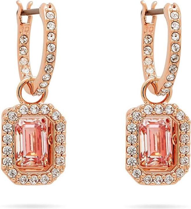 Image du produit Swarovski Millenia Drop Boucles d'oreilles taille octogone rose or rose (Métal Swarovski)