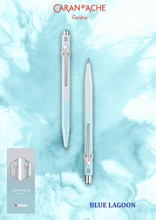 Immagine prodotto Caran d'Ache 849 Set Blue Lagoon Sonderedition (Blu polare, Grigio gelo, 2 x)