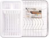 Actual product image Kinvara flat dish drainer white flat dish pan