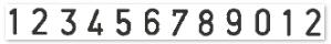 Actual product image Colop Stamp Classic 5012, 12 digit bands