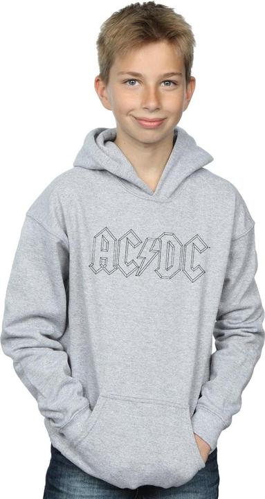 Produktbild AC/DC Black Outline Logo Kapuzenpullover Jungen (128)