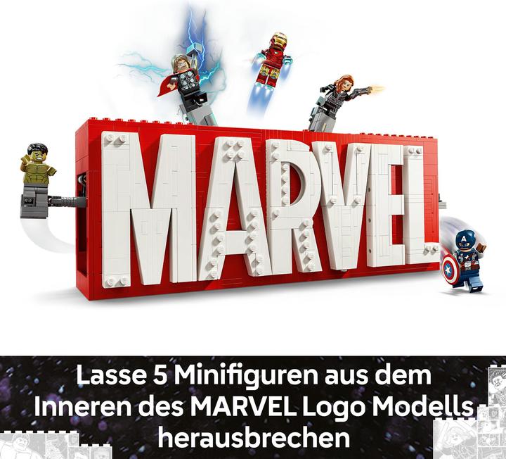 Produktbild LEGO Logo & Minifiguren (76313, LEGO Marvel)