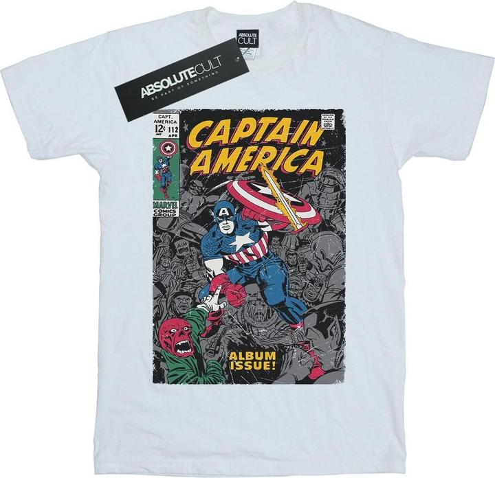 Captain America Album Issue Cover TShirt Jungen