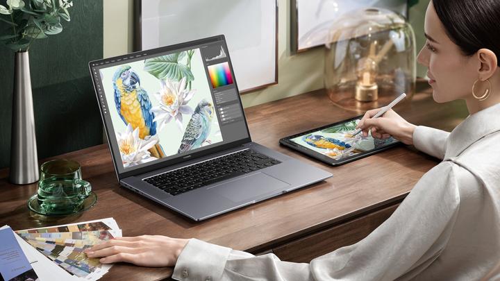 Produktbild Huawei Matebook 16 (16", AMD Ryzen 7 5800H, 16 GB, 512 GB, DE)
