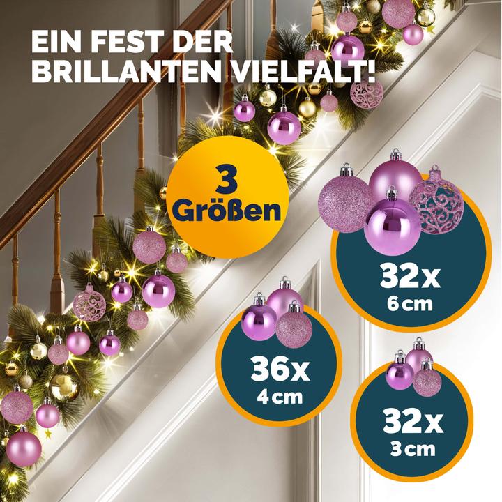 Image du produit Deuba Boules de sapin de Noël (100 -pièce)