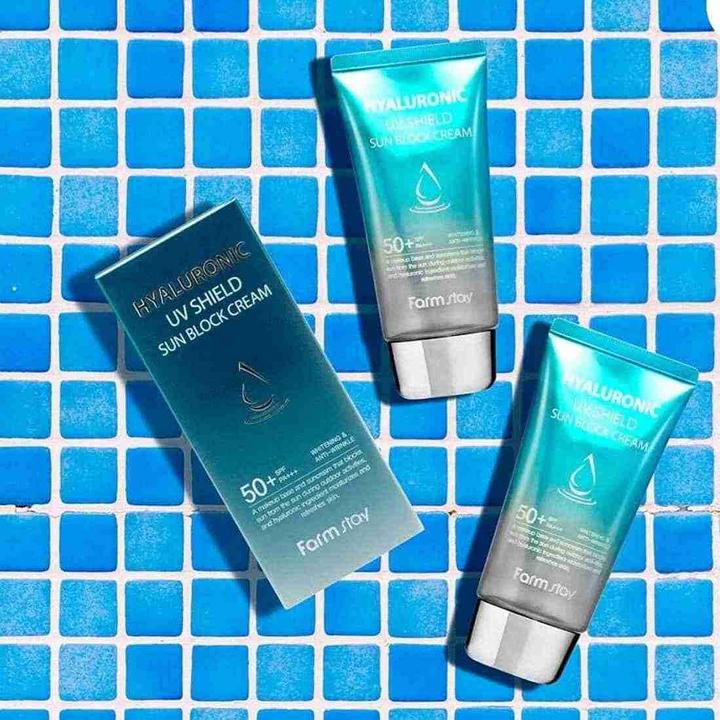 Produktbild Farm Stay Hyaluronic UV Shield Sun Block Cream (Sonnencreme, SPF 50+, 70 ml)