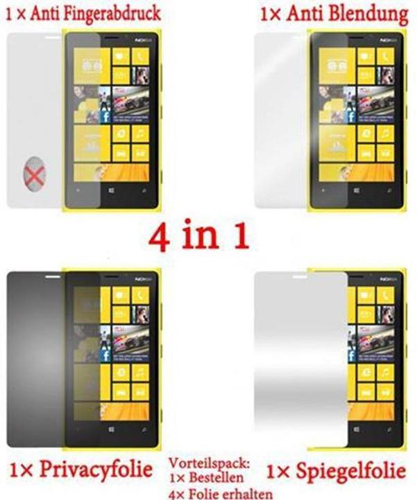 Actual product image Cadorabo 10x / 4x protective film (4 Piece, Nokia Lumia 920)