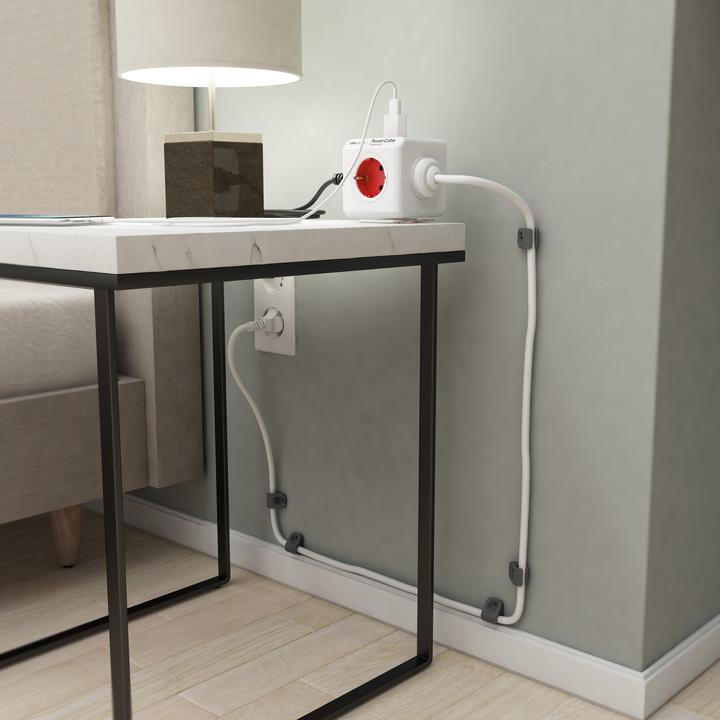Actual product image Allocacoc PowerCube S+ (6 x, Type 13, USB-A, 3 m)