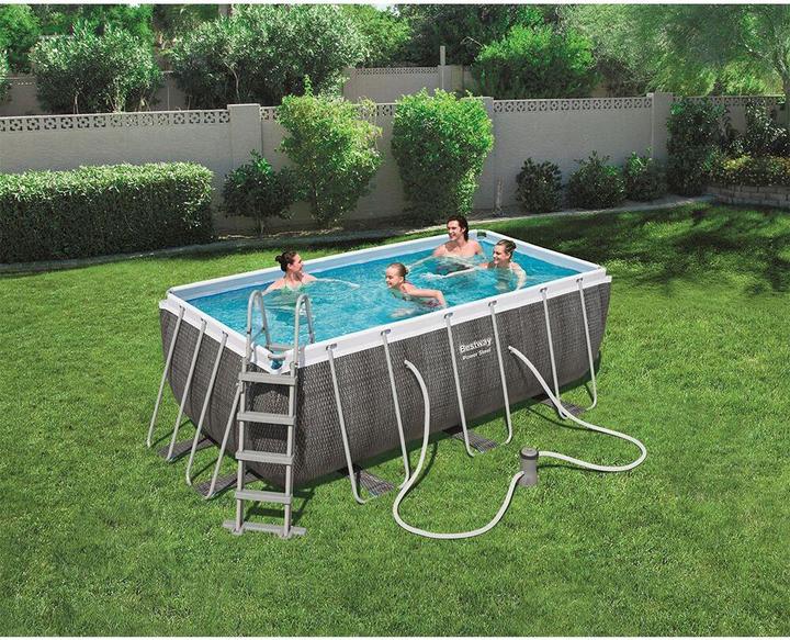 Produktbild Bestway Rectangular Power Frame Pool (412 x 201 x 122 cm)