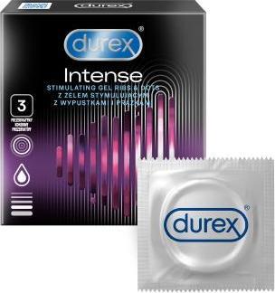 Produktbild Durex Intense ribbed condoms with tabs and stimulant gel 3pcs (3 Stk.)