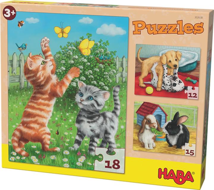 Actual product image Haba Puzzles Pets (18 pieces)