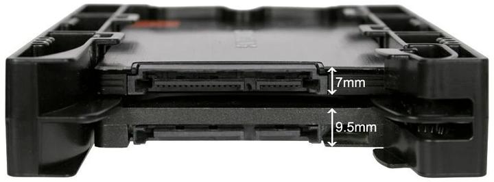 Image du produit Icy Dock Cadre SSD 2x2.5" dans une baie de 3.5