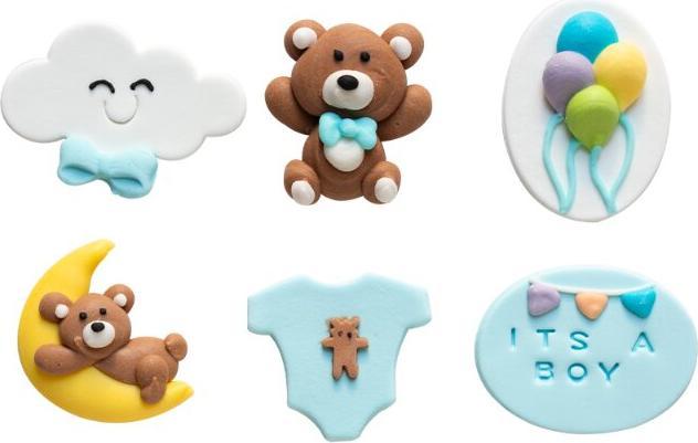 Actual product image Decora Baby Girl sugar decorations (copy) (6 x)